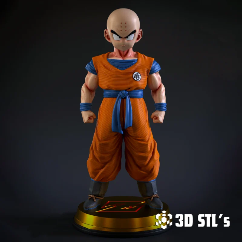 Krilin Dragon Ball STL 3D Print Model