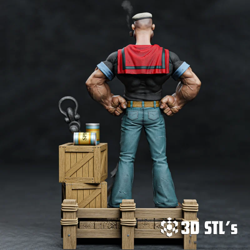 Popeye STL 3D Print Model