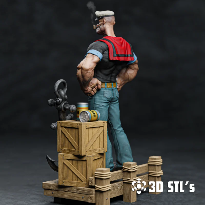 Popeye STL 3D Print Model