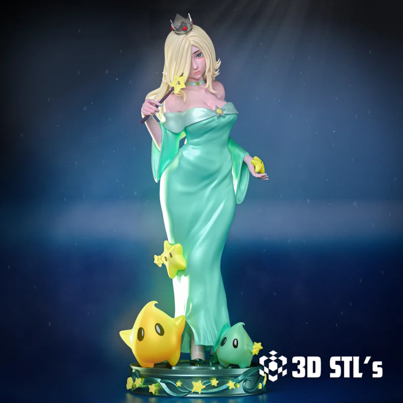 Princess Rosalina Super Mario STL 3D Print Model