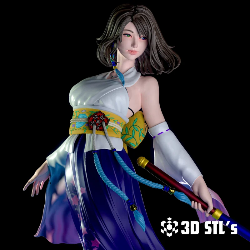 Yuna Final Fantasy STL 3D Print Model