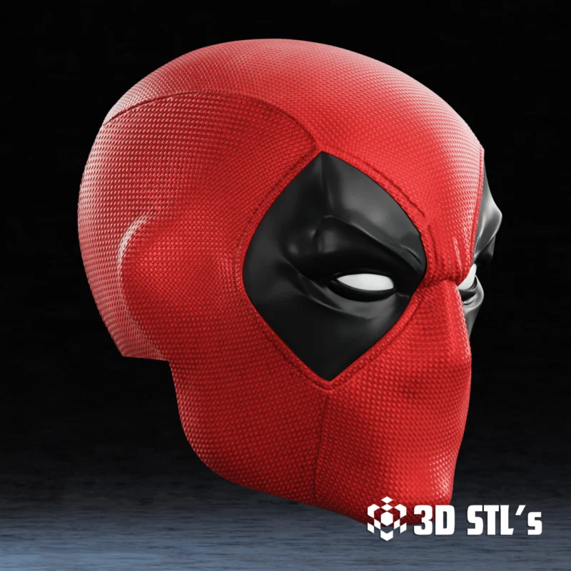 Comic Deadpool Mask STL 3D Print Model