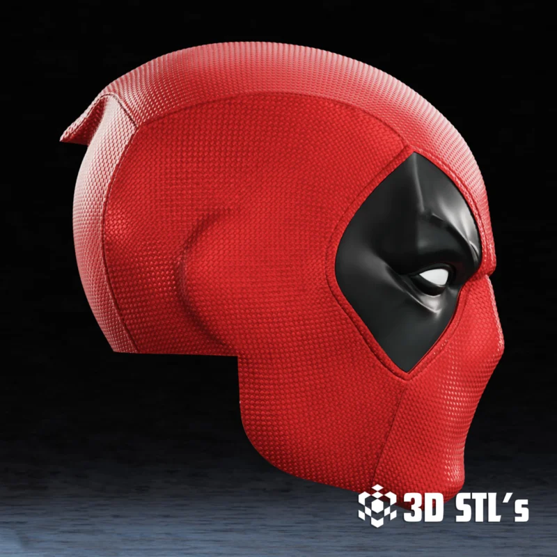 Comic Deadpool Mask STL 3D Print Model