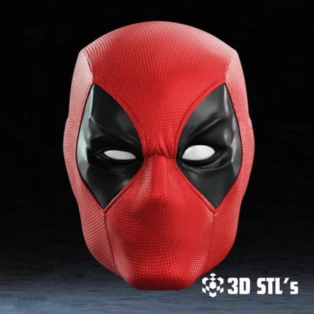 Comic Deadpool Mask STL 3D Print Model