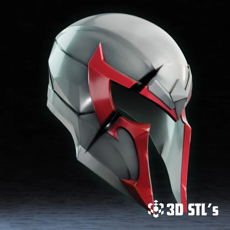 Magneto Rivals Helmet STL 3D Print Model