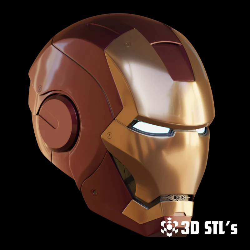 Motorized Walsh3D Iron Man Mark 3 V4 Helmet STL 3D Print Model