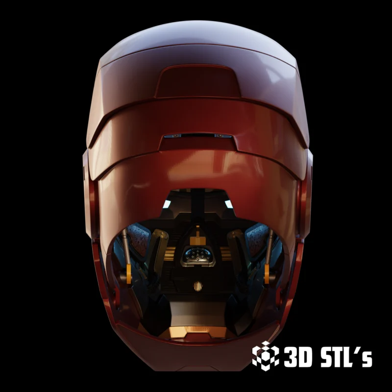 Motorized Walsh3D Iron Man Mark 3 V4 Helmet STL 3D Print Model