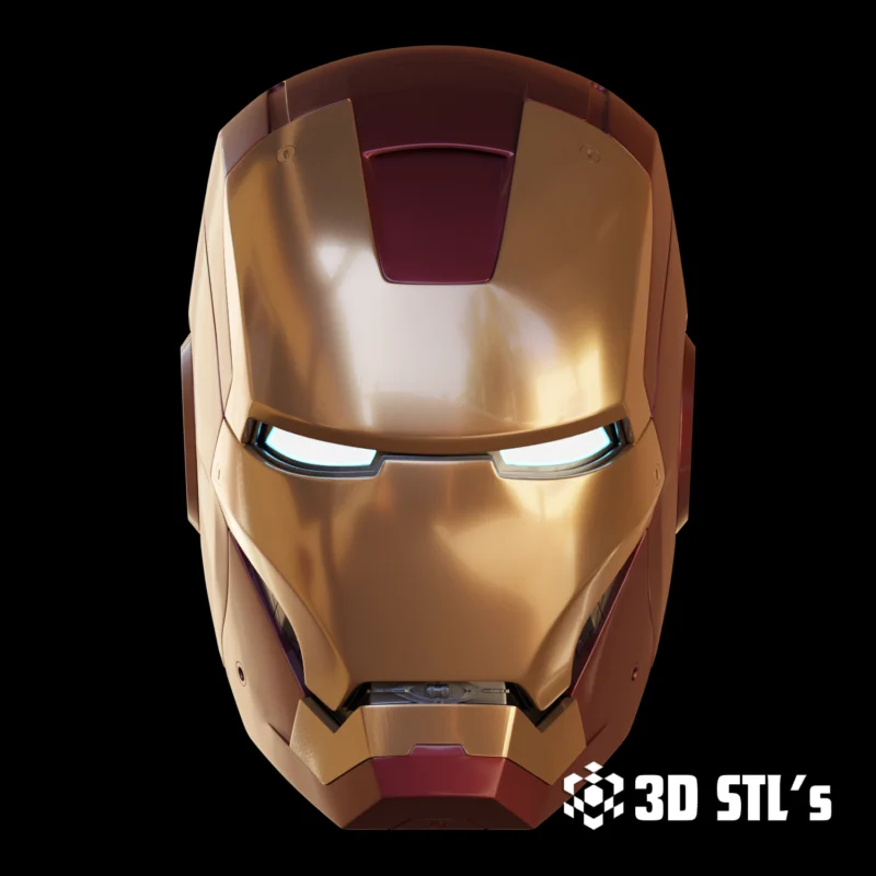 Motorized Walsh3D Iron Man Mark 3 V4 Helmet STL 3D Print Model