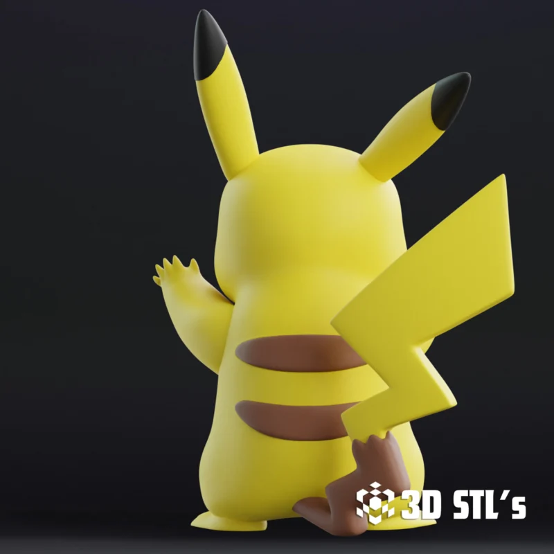 Pikachu STL 3D Print Model