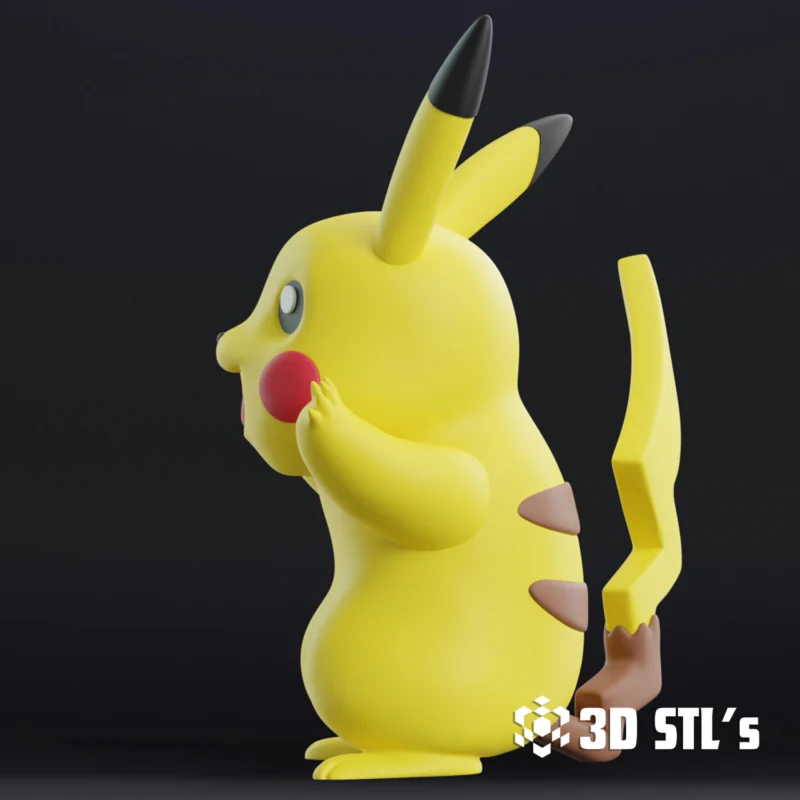 Pikachu STL 3D Print Model