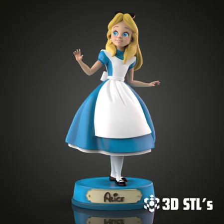 Alice in Wonderland STL 3D Print Model
