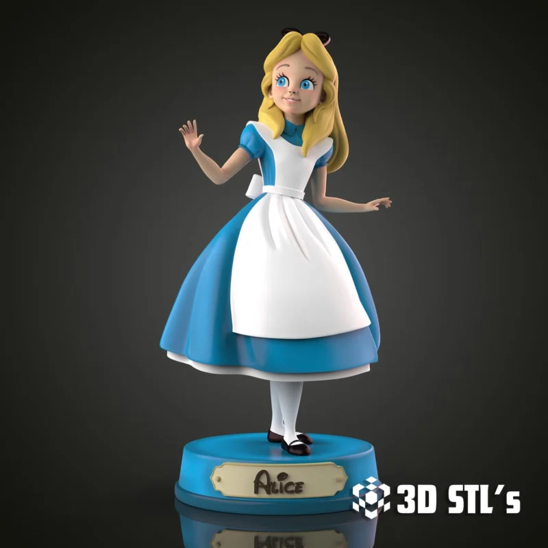 Alice in Wonderland STL 3D Print Model
