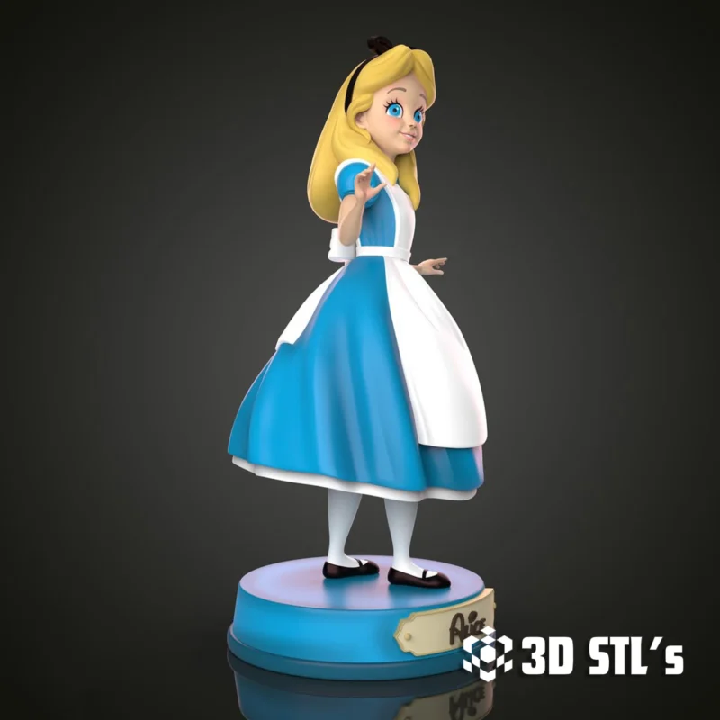 Alice in Wonderland STL 3D Print Model