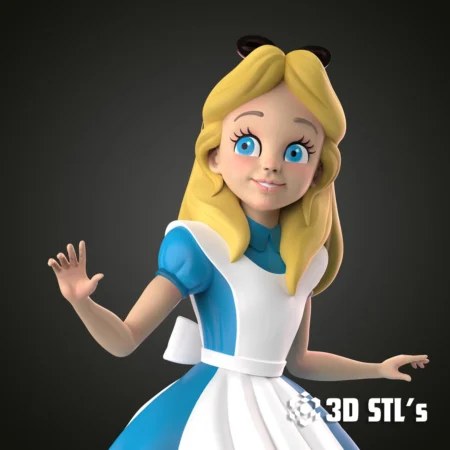 Alice in Wonderland STL 3D Print Model