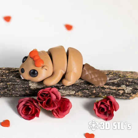 Baby Beaver STL 3MF 3D Print Model