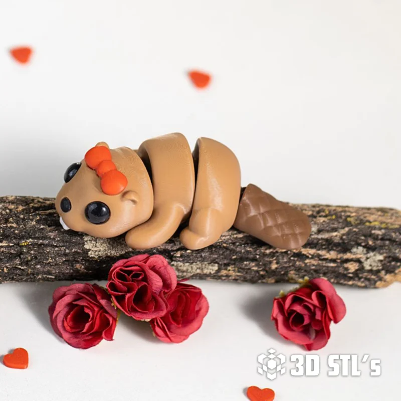Baby Beaver STL 3MF 3D Print Model