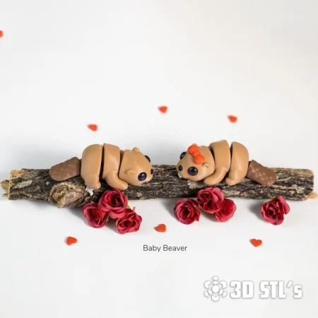 Baby Beaver STL 3MF 3D Print Model