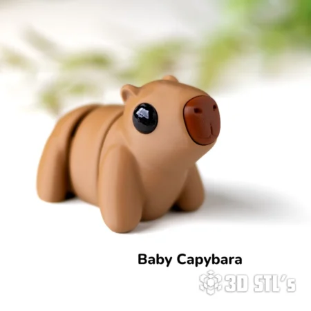 Baby Capybara STL 3MF 3D Print Model