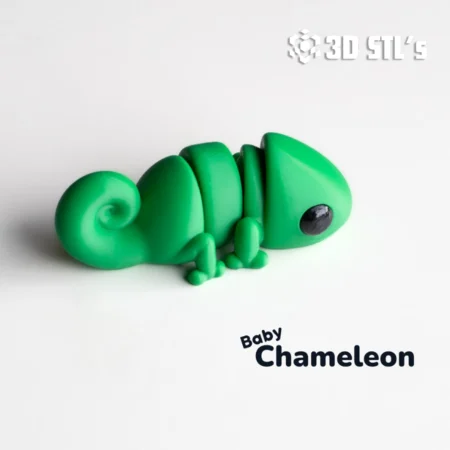 Baby Chameleon STL 3MF 3D Print Model