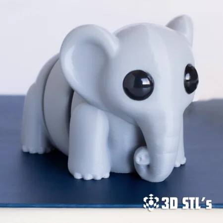 Baby Elephant STL 3MF 3D Print Model