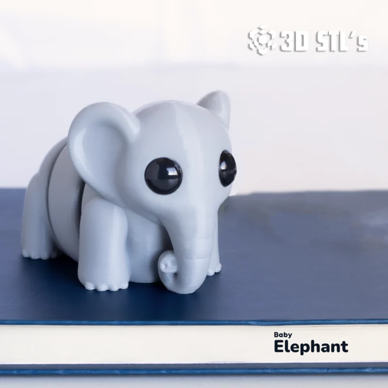 Baby Elephant STL 3MF 3D Print Model