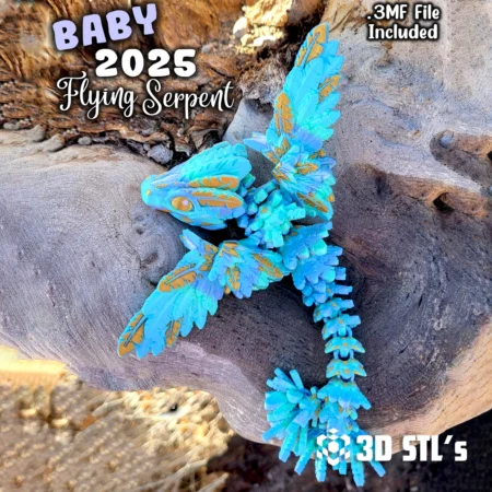 Baby Flying Serpent STL 3MF 3D Print Model
