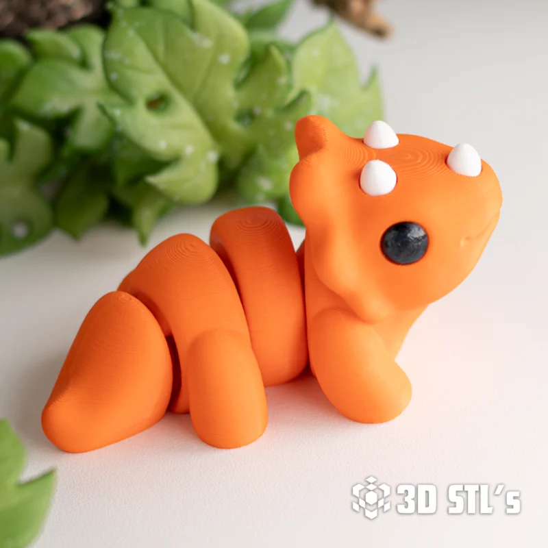 Baby Triceratops STL 3MF 3D Print Model