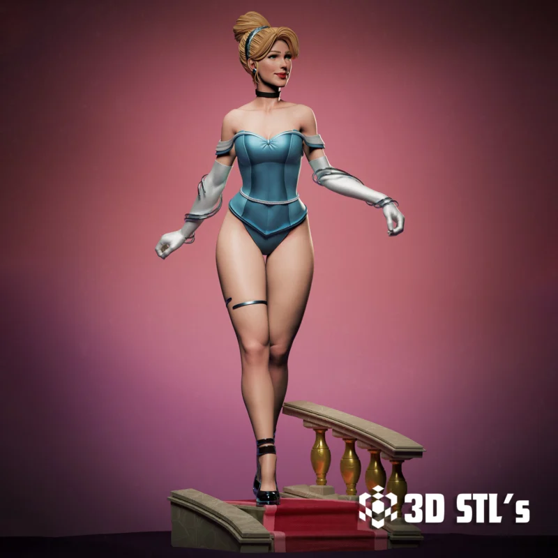 Cinderella STL 3D Print Model nsfw