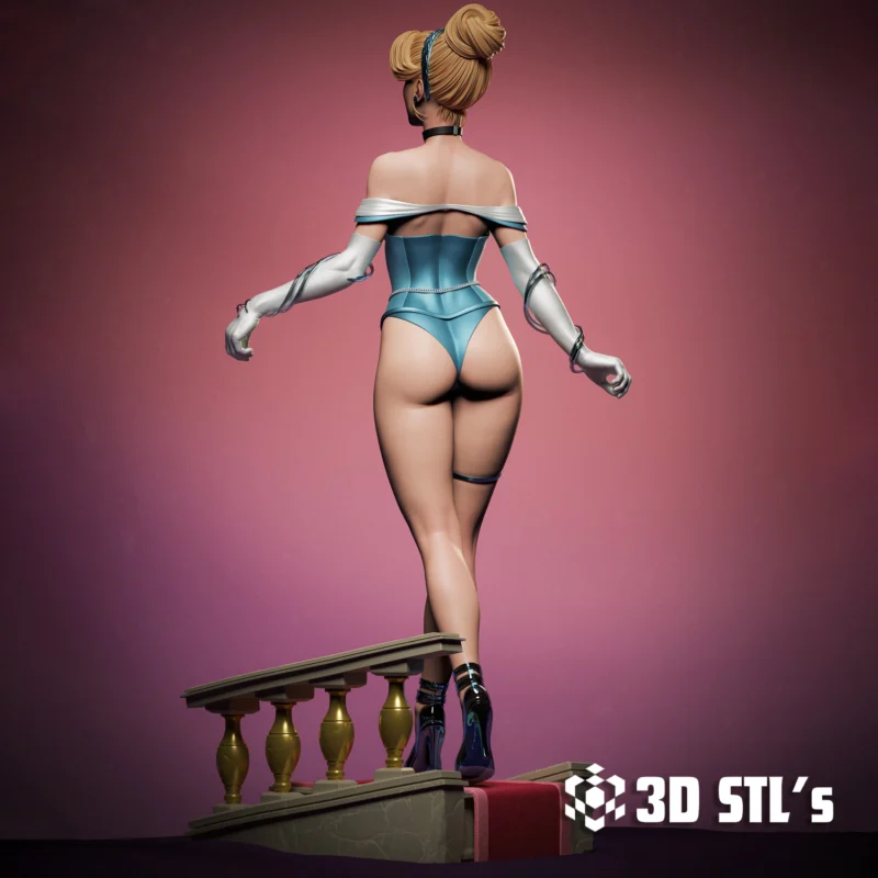 Cinderella STL 3D Print Model nsfw