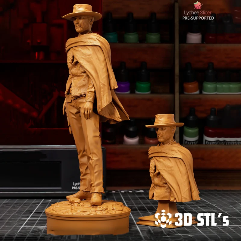 Clint Eastwood STL 3D Print Model