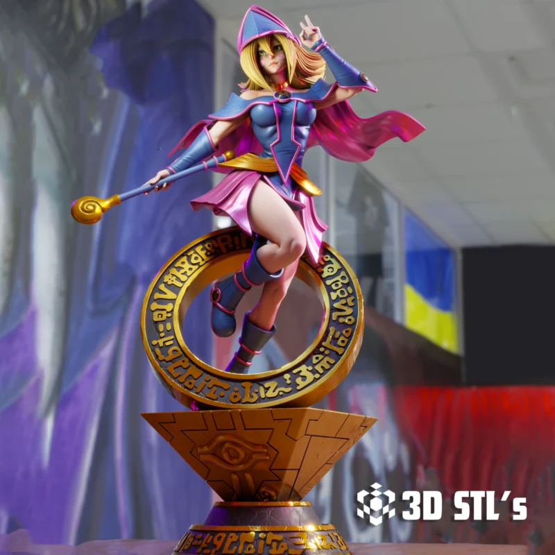 Dark Magician Girl STL 3D Print Model