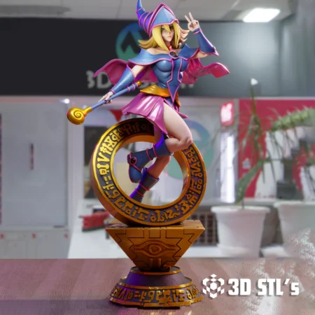 Dark Magician Girl STL 3D Print Model