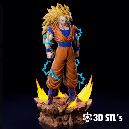 GOKU SSJ3 STL 3D Print Model