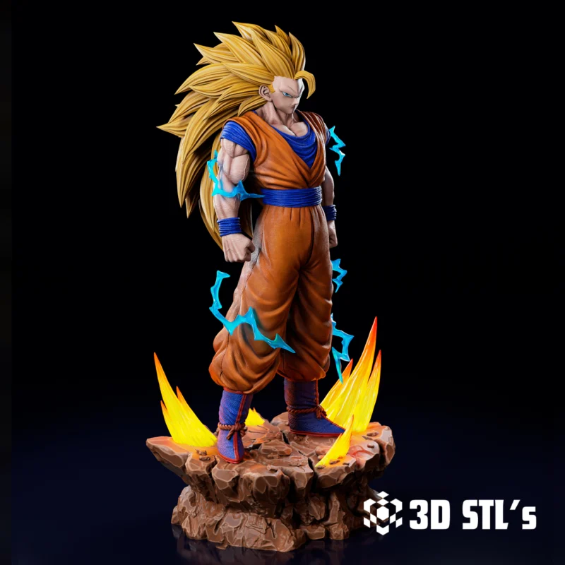 GOKU SSJ3 STL 3D Print Model