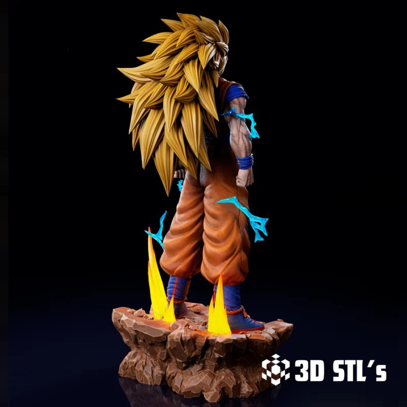 GOKU SSJ3 STL 3D Print Model