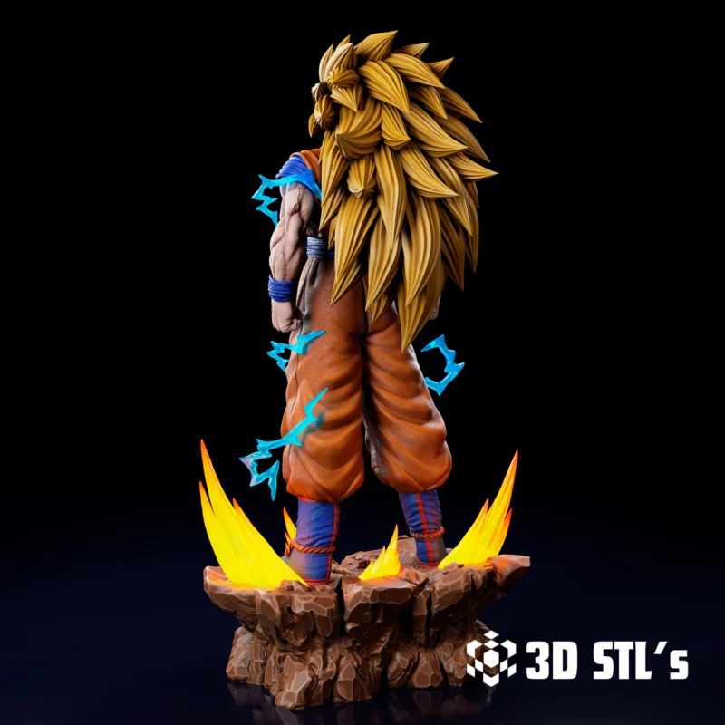 GOKU SSJ3 STL 3D Print Model