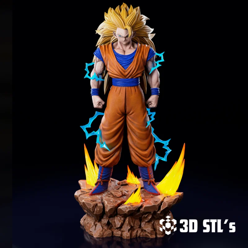 GOKU SSJ3 STL 3D Print Model