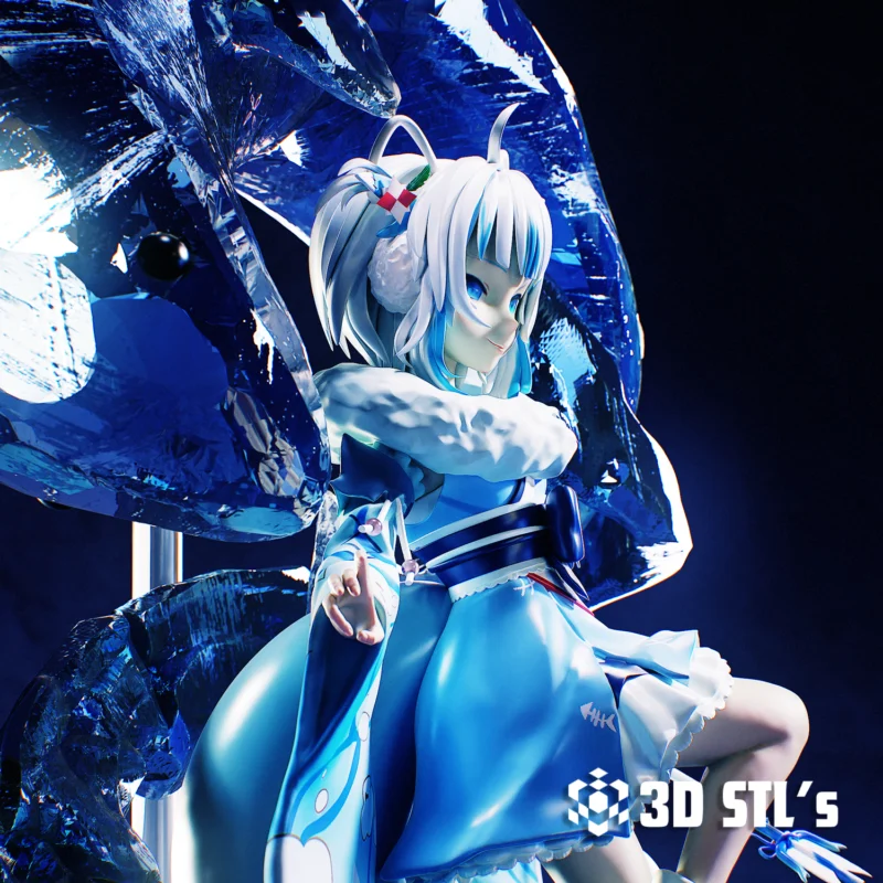 Gawr Gura Hololive STL 3D Print Model - Image 3