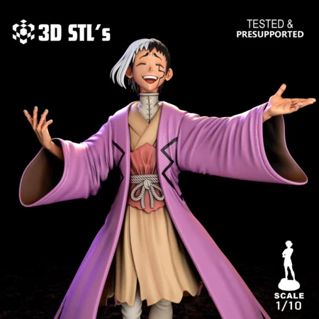 Gen Asagiri Dr Stone STL 3D Print Model