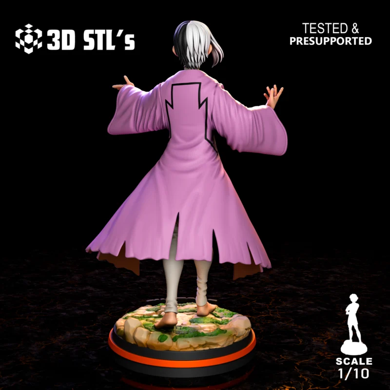 Gen Asagiri Dr Stone STL 3D Print Model