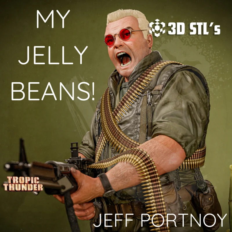 Jeff Portnoy Tropic Thunder STL 3D Print Model
