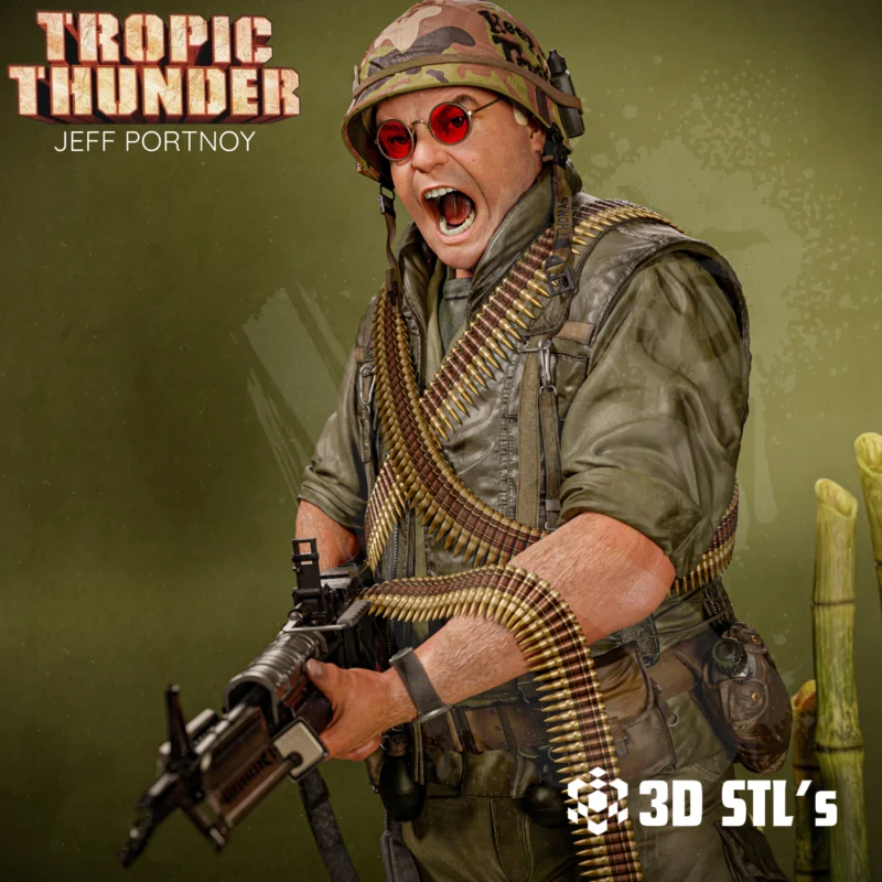 Jeff Portnoy Tropic Thunder STL 3D Print Model