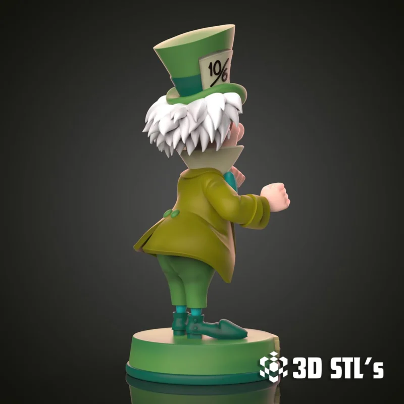 Mad Hatter STL 3D Print Model - Image 4