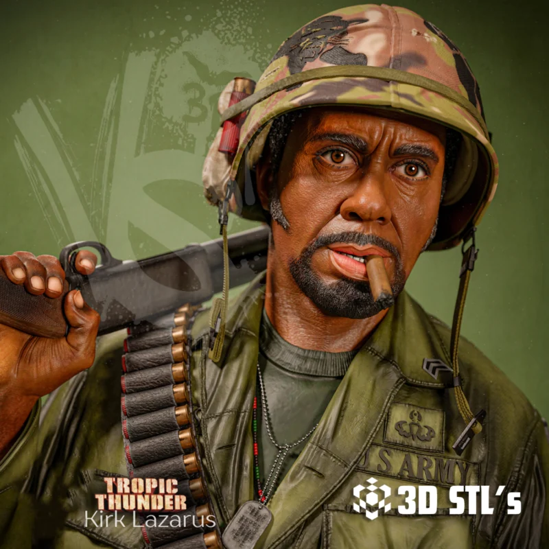 RDJ Kirk Lazarus Tropic Thunder STL 3D Print Model