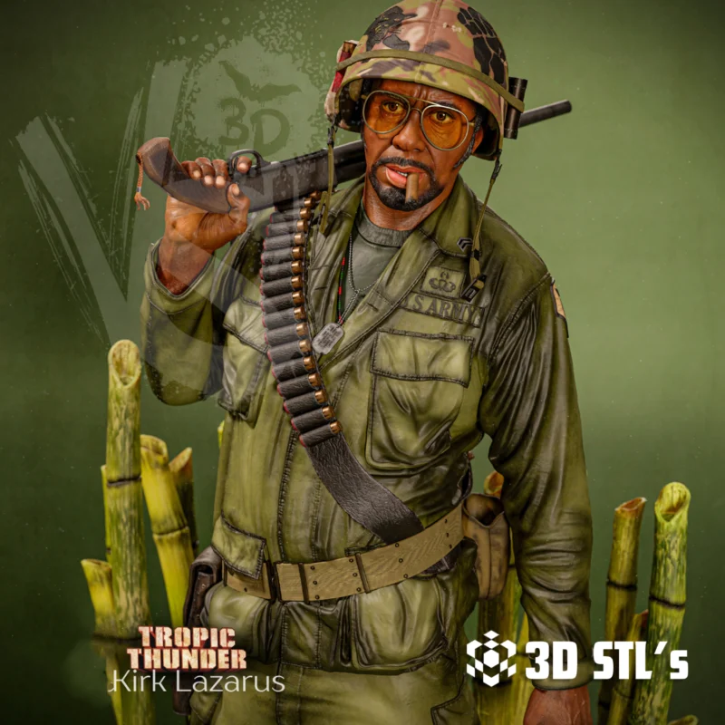 RDJ Kirk Lazarus Tropic Thunder STL 3D Print Model