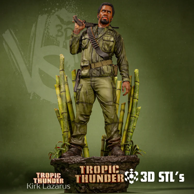 RDJ Kirk Lazarus Tropic Thunder STL 3D Print Model
