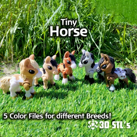 Tiny Horse STL 3D Print Model