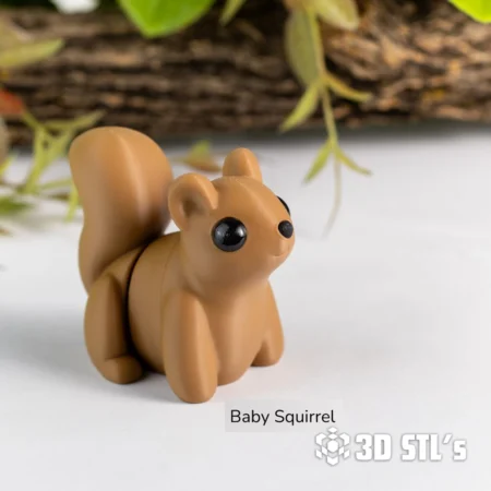 Baby Squirrel STL 3MF 3D Print Model