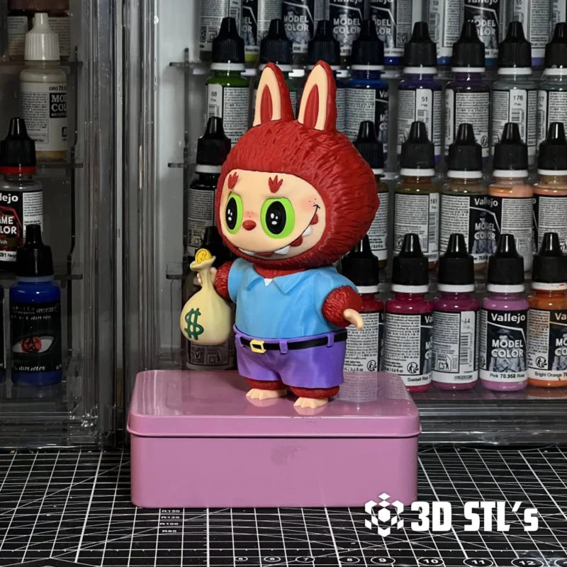 Labubu Fully Disassembled STL 3MF 3D Print Model