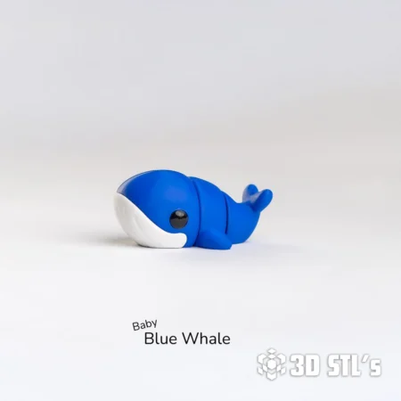Baby Blue Whale STL 3MF 3D Print Model
